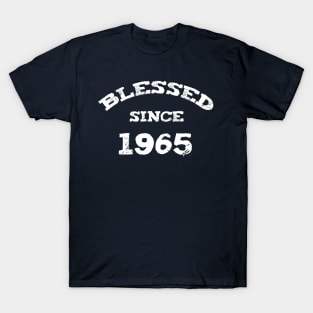 Blessed Since 1965 Cool Blessed Christian Birthday T-Shirt